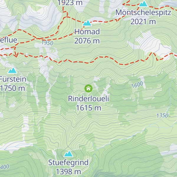 Map of Rinderloueli