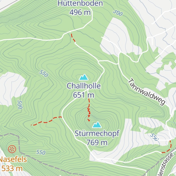 Map of Laubhütte