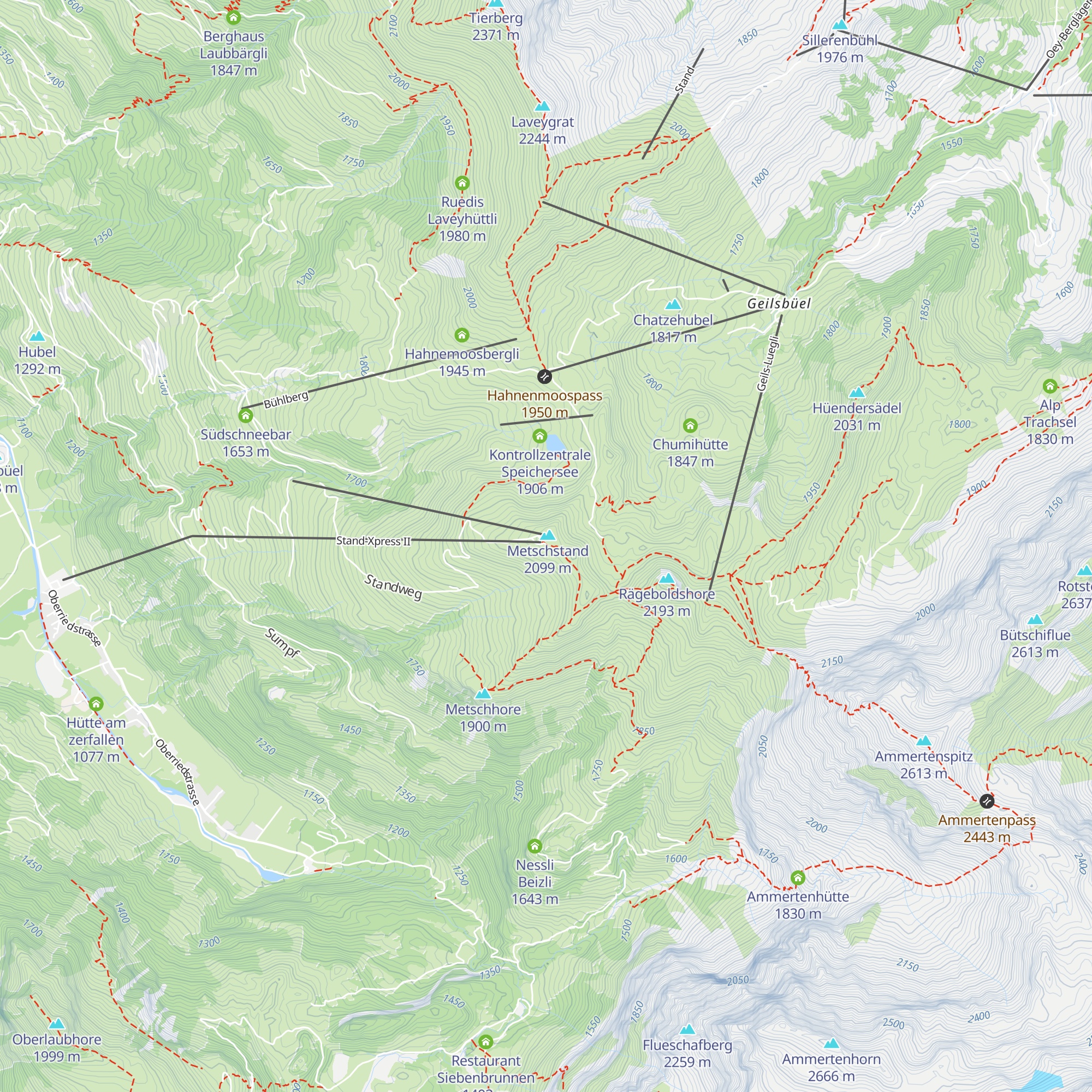 Standhütte map