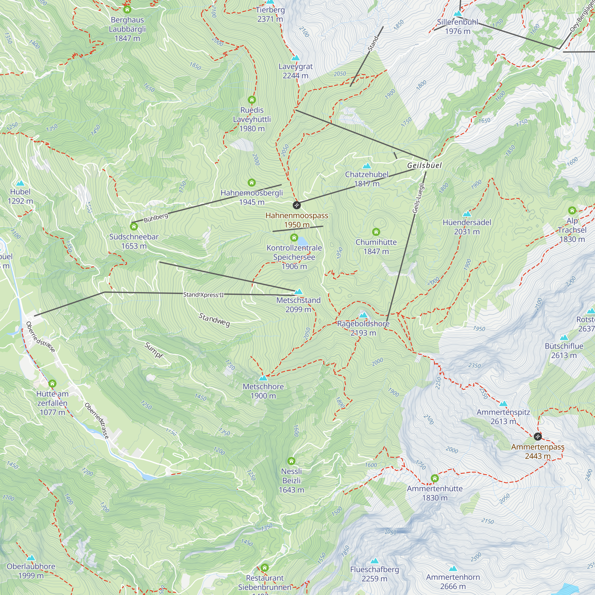 Standhütte map