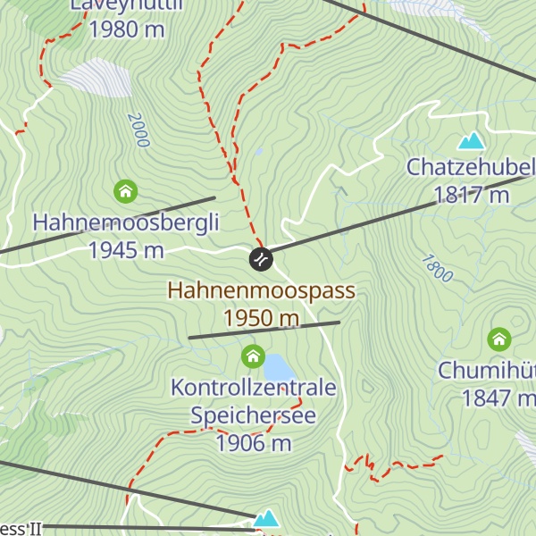 Map of Berghotel Hahnenmoospass