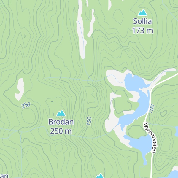 Map of Svartebergan
