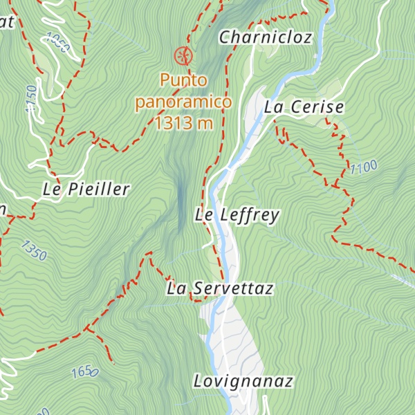 Map of vasca acquedotto
