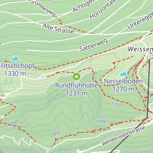 Map of Rundfluhhütte