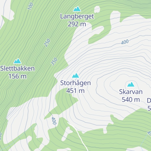 Map of Storhågen