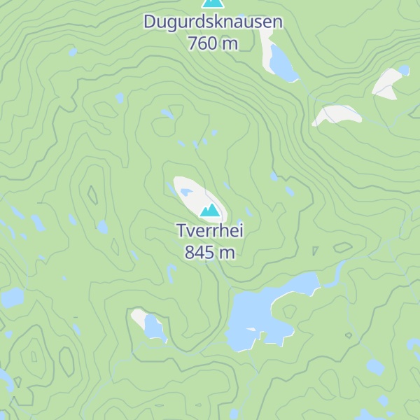 Map of Tverrhei