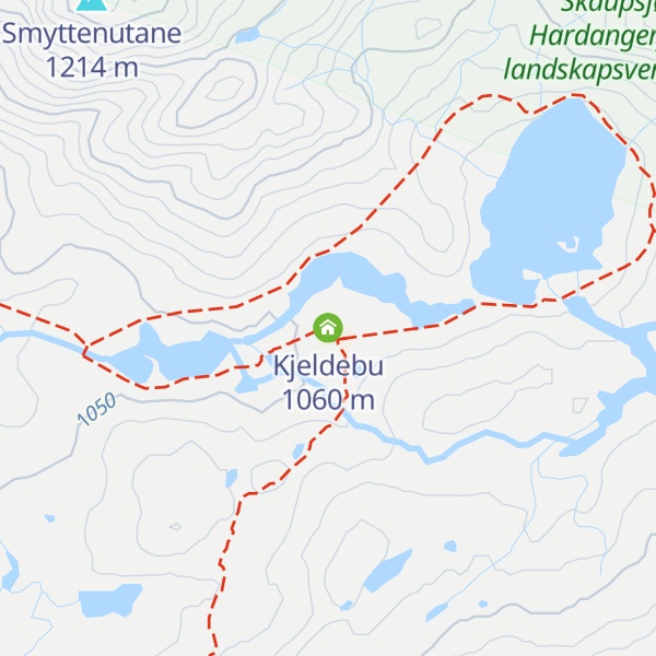 Map of Kjeldebu