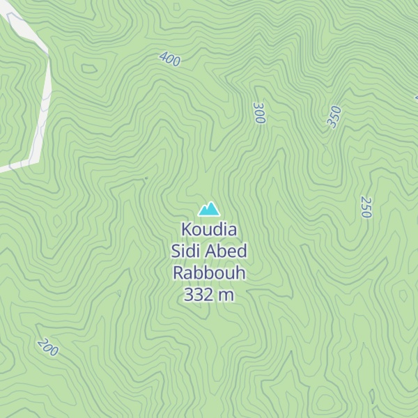 Map of Koudia Sidi Abed Rabbouh