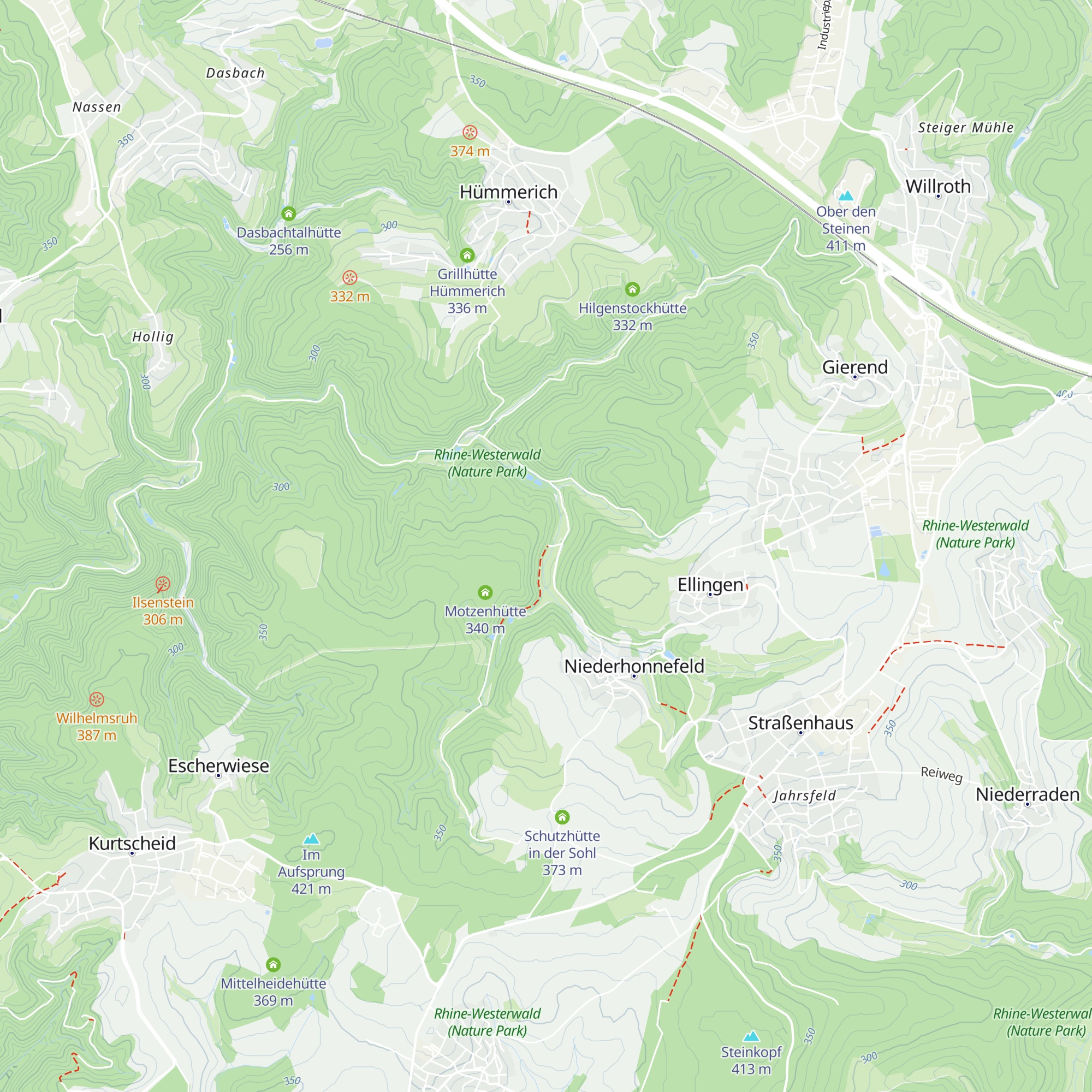 Burschenhütte map