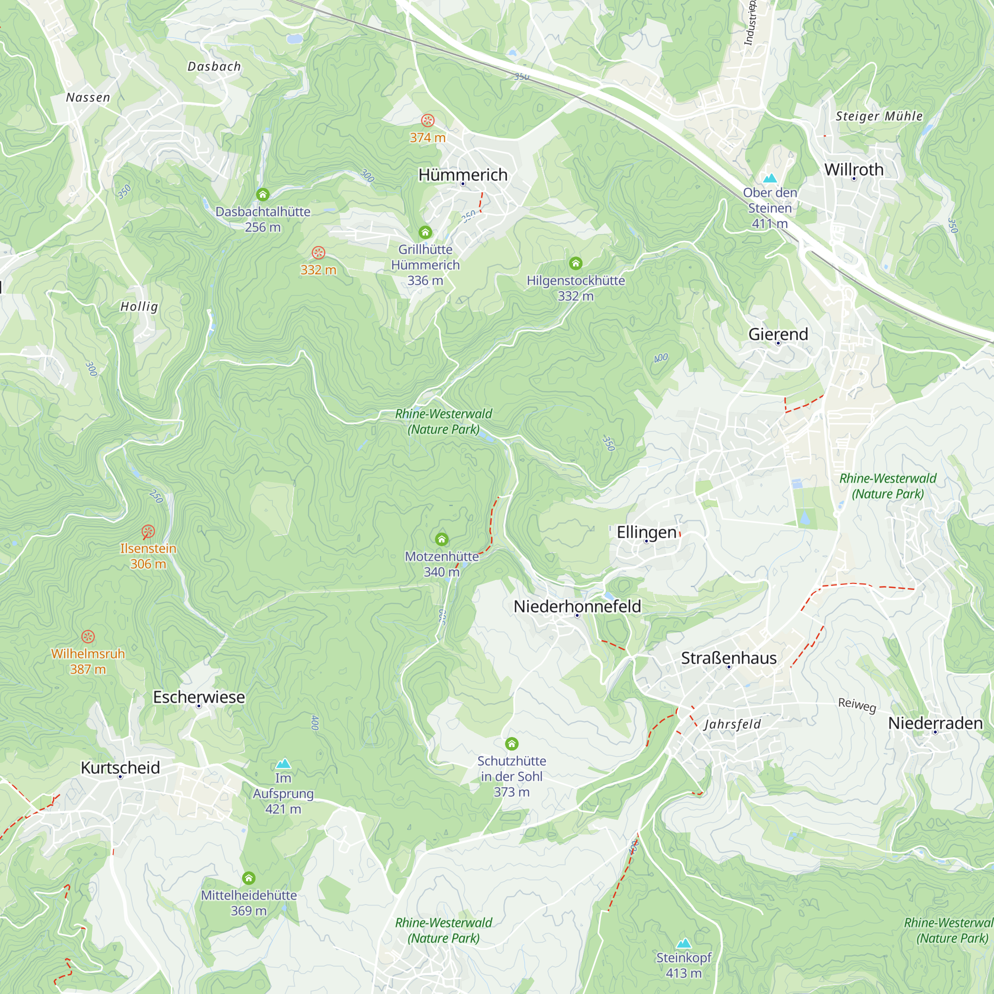 Burschenhütte map