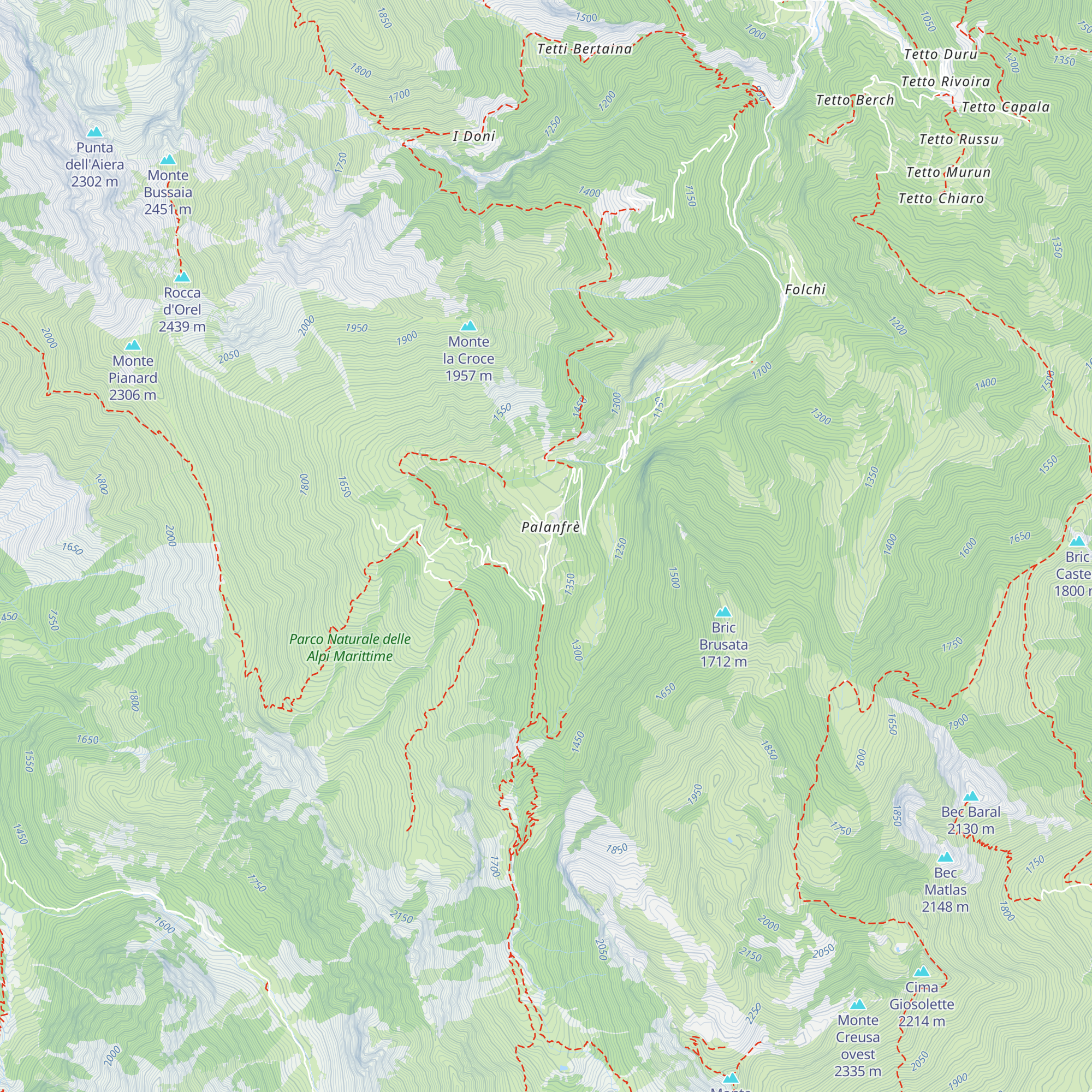 Rifugio l'Arbergh map