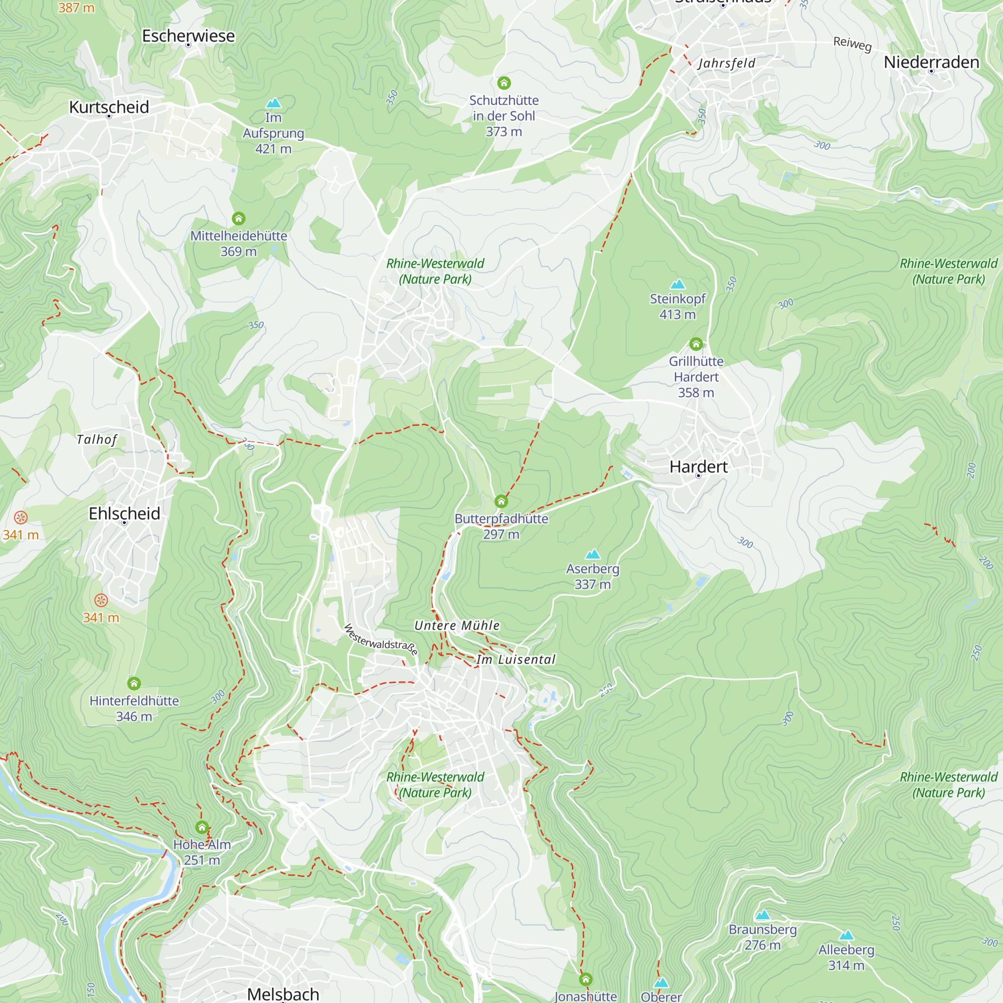 Butterpfadhütte map