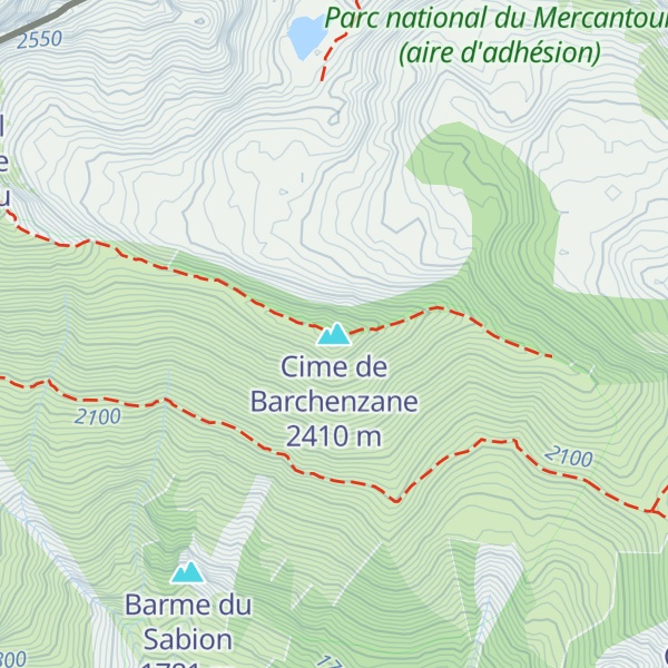 Map of Cime de Barchenzane