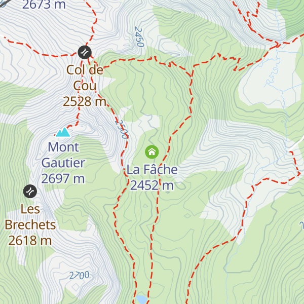 Map of La Fâche