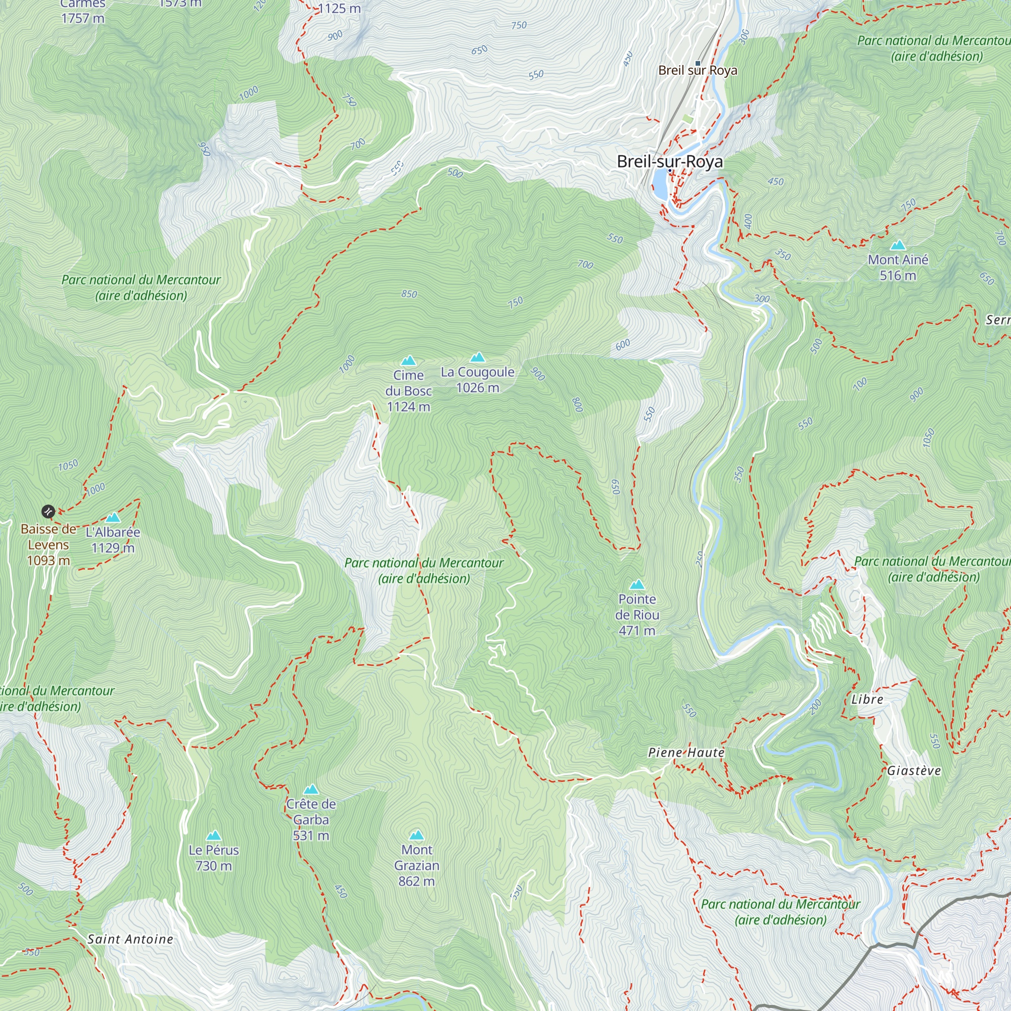 Cabanes de Viravourgio map