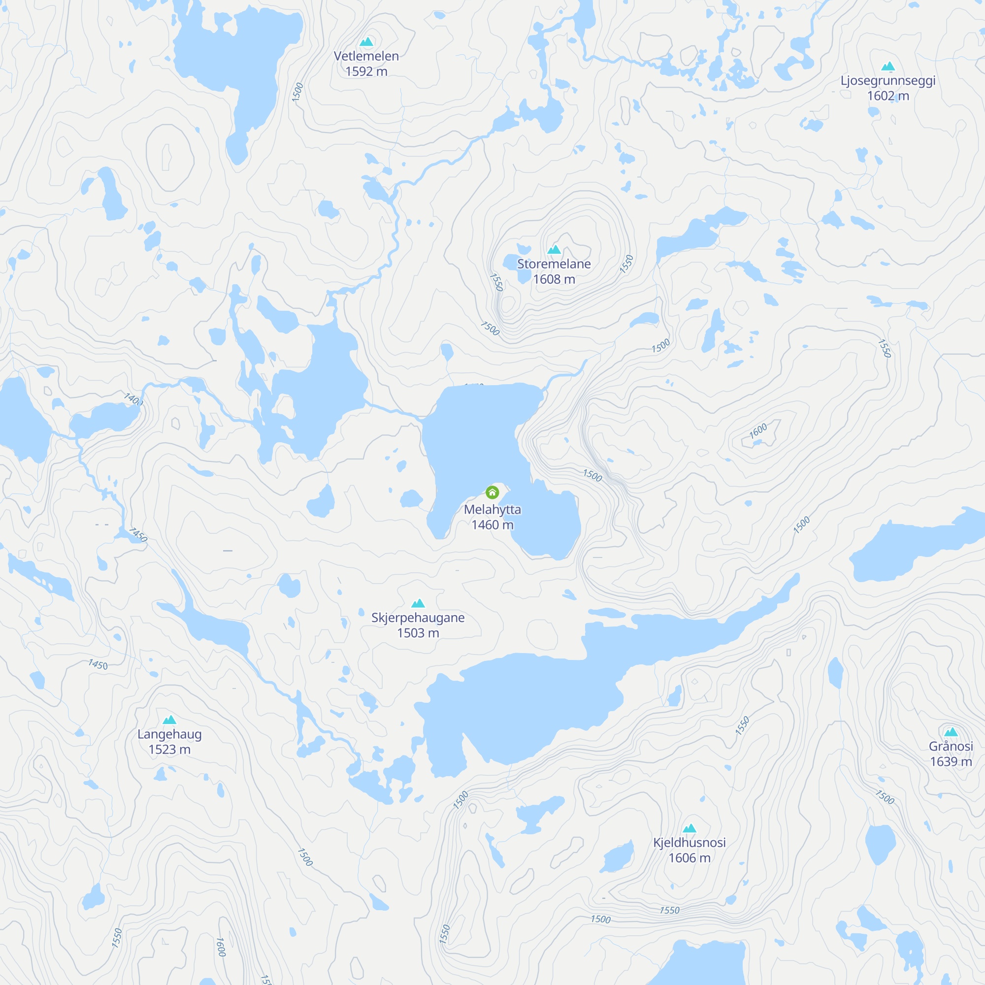 Melahytta map