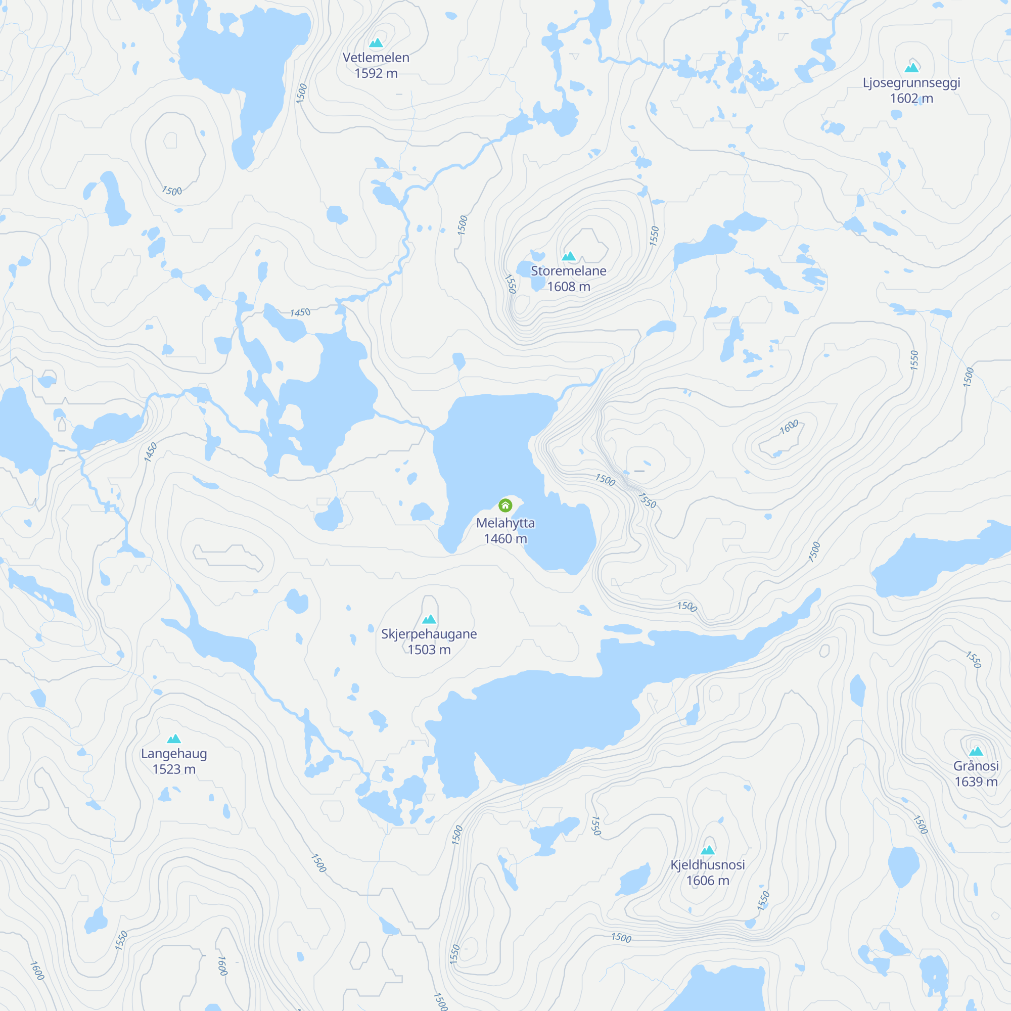 Melahytta map