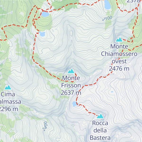 Map of Monte Frisson