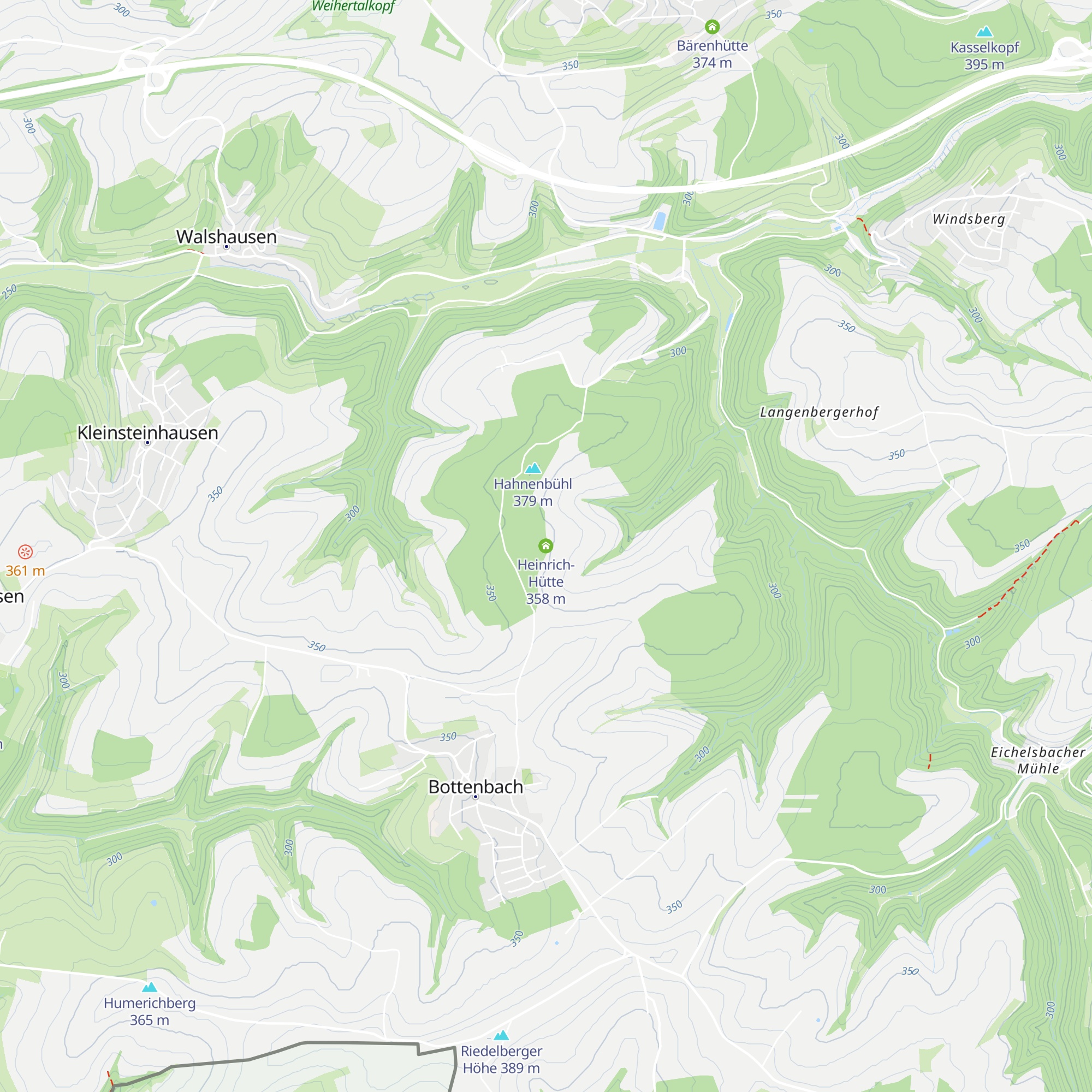 Heinrich-Hütte map