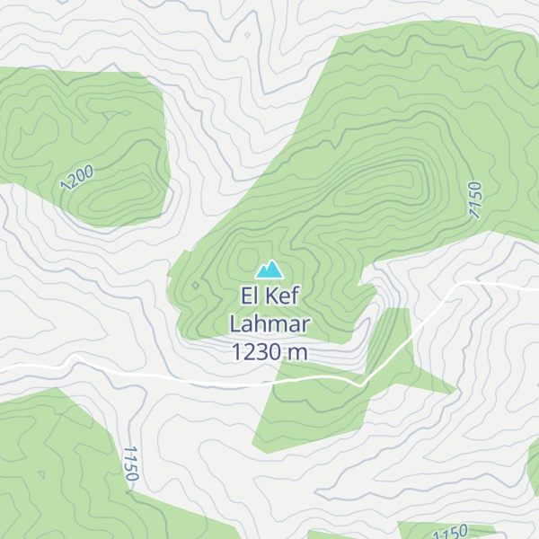 Map of El Kef Lahmar