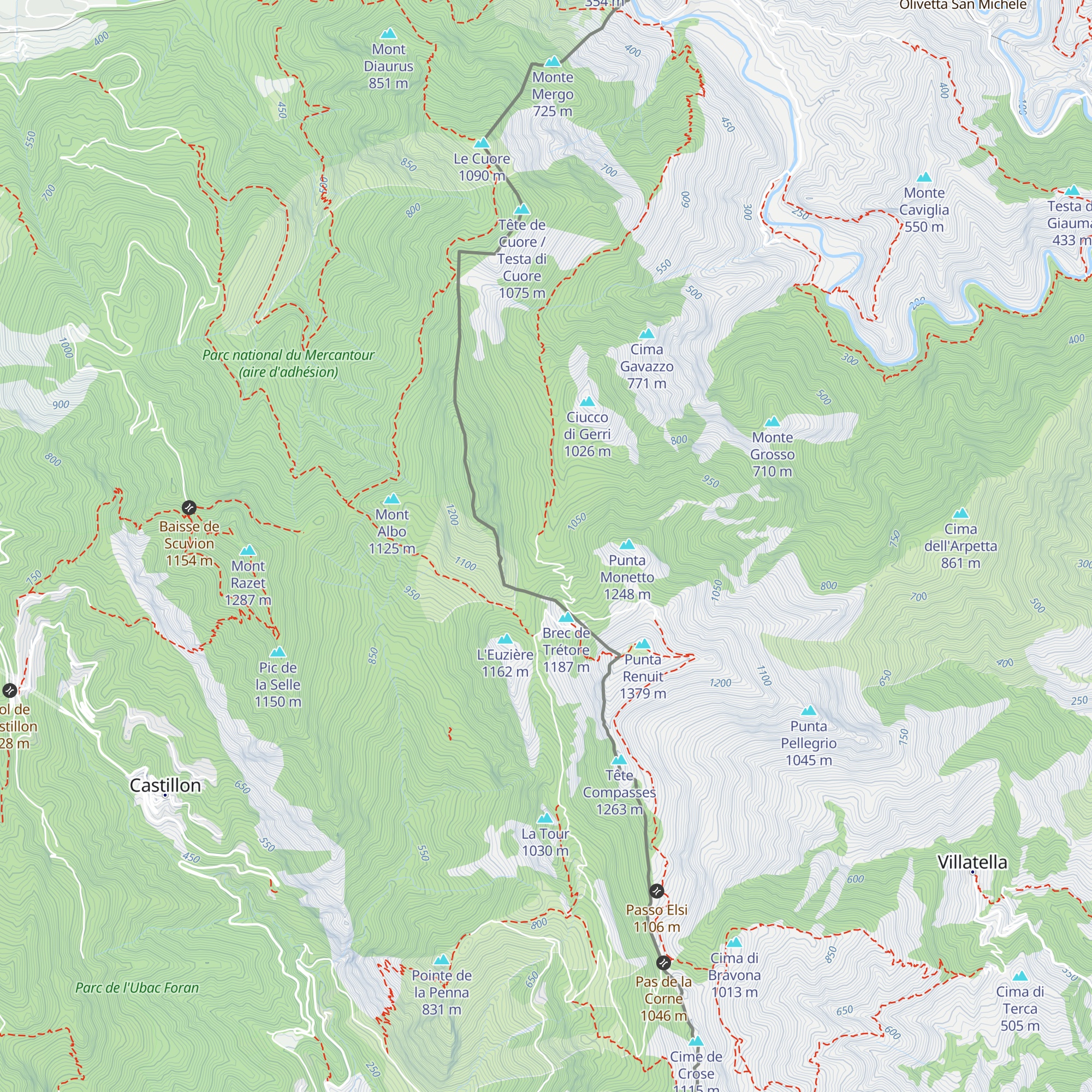 Rifugio "Patrick Gambino" ai Gerri di Grammondo map