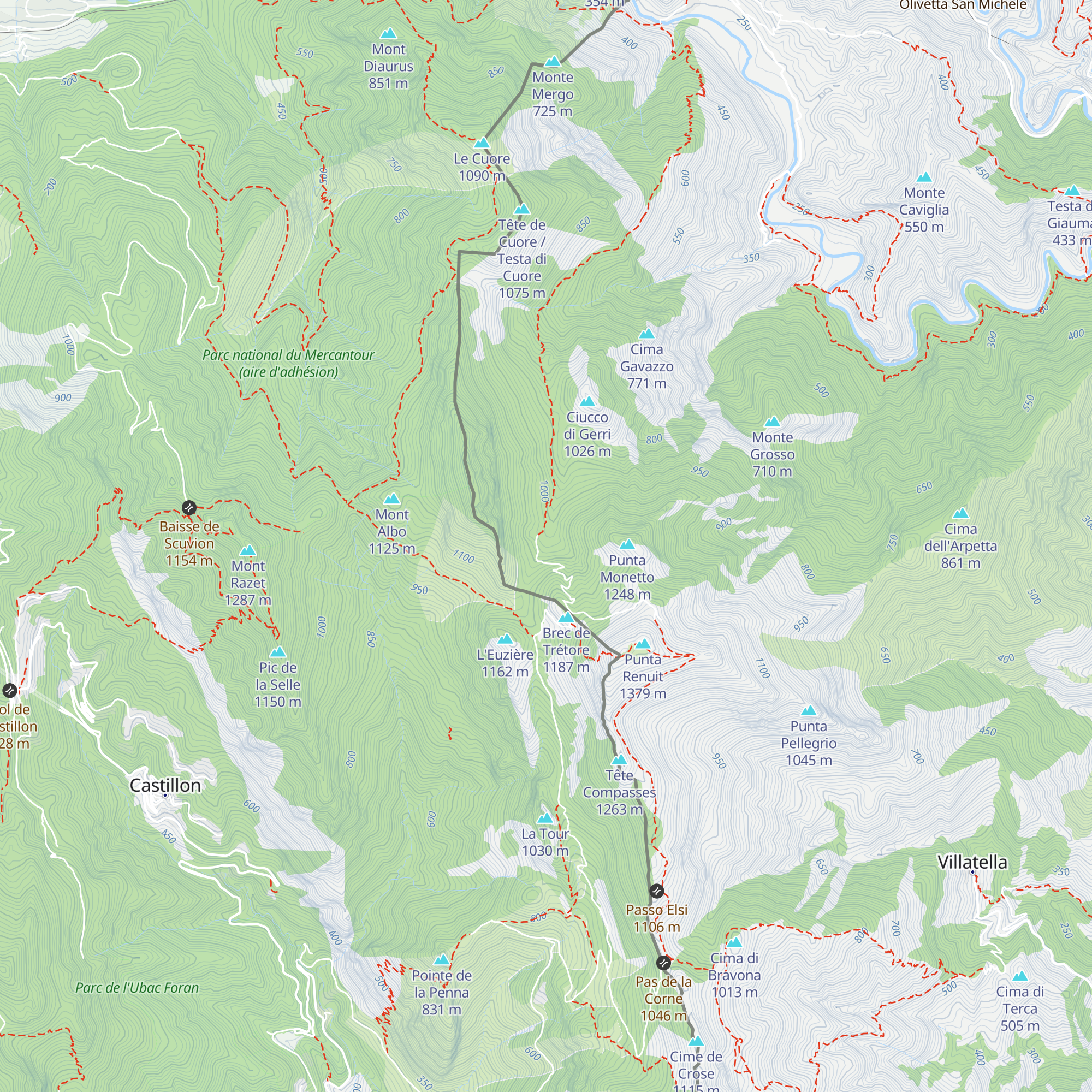 Rifugio "Patrick Gambino" ai Gerri di Grammondo map