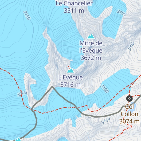 Map of L'Evêque
