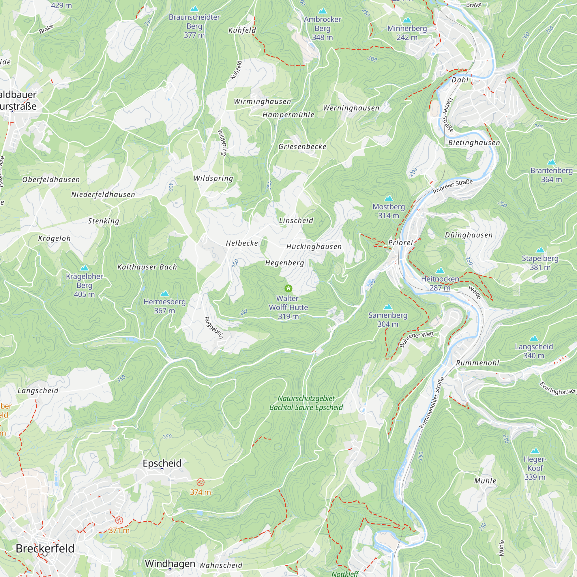 Walter-Wolff-Hütte map