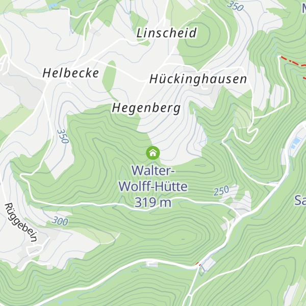 Map of Walter-Wolff-Hütte