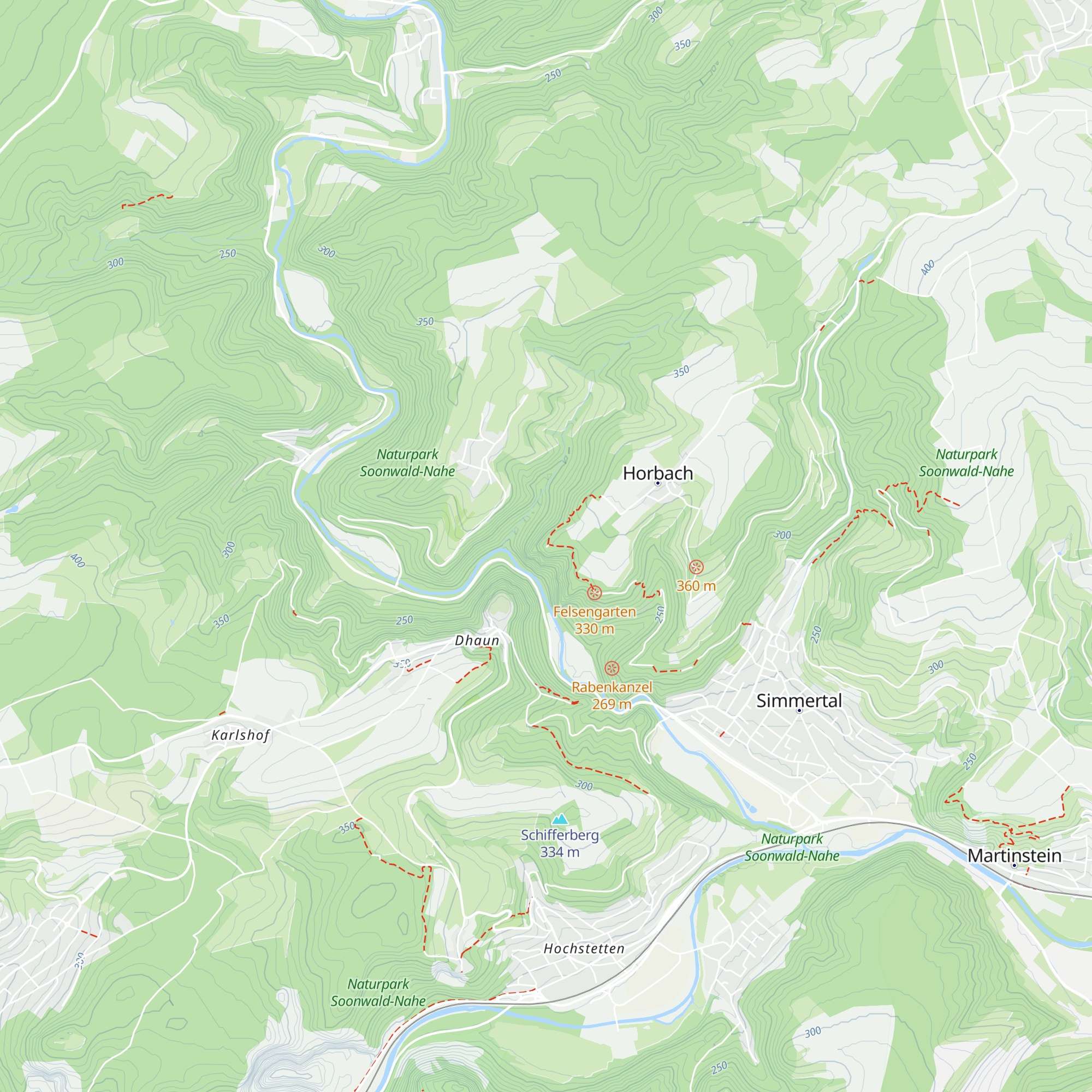 Falkenstein Hütte map