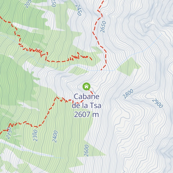 Map of Cabane de la Tsa