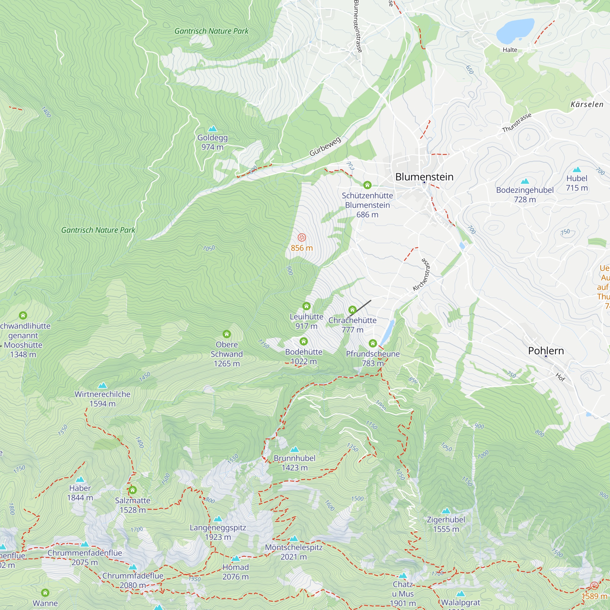 Bodenhütte map