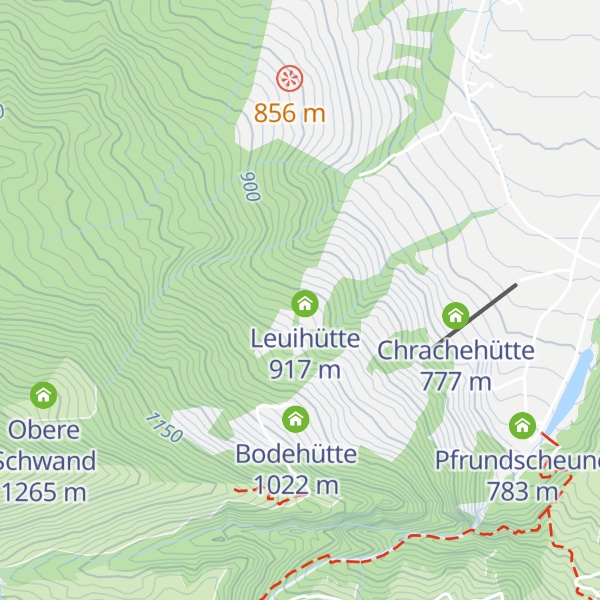 Map of Bodenhütte
