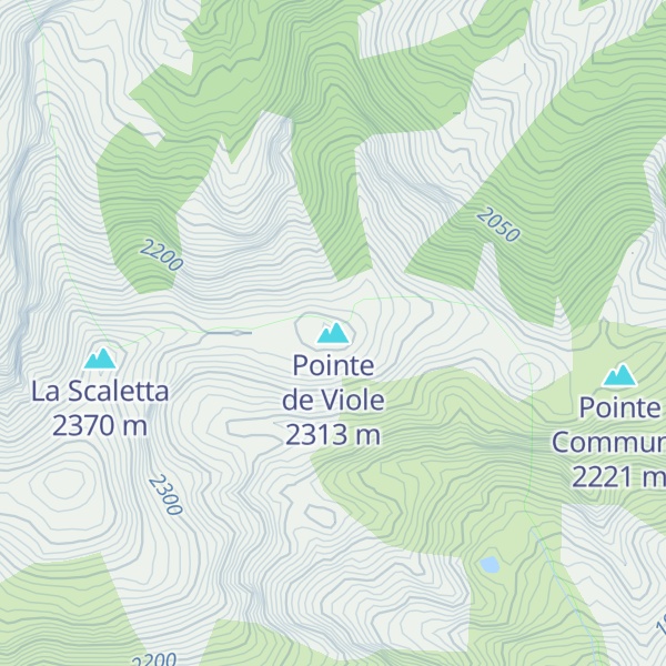 Map of Pointe de Viole