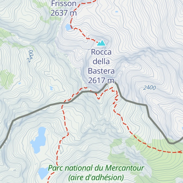 Map of Rocca dell'Abisso / Roche de l'Abisse