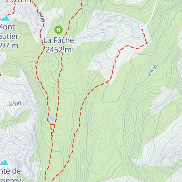 Map of Cabane de la Rèche