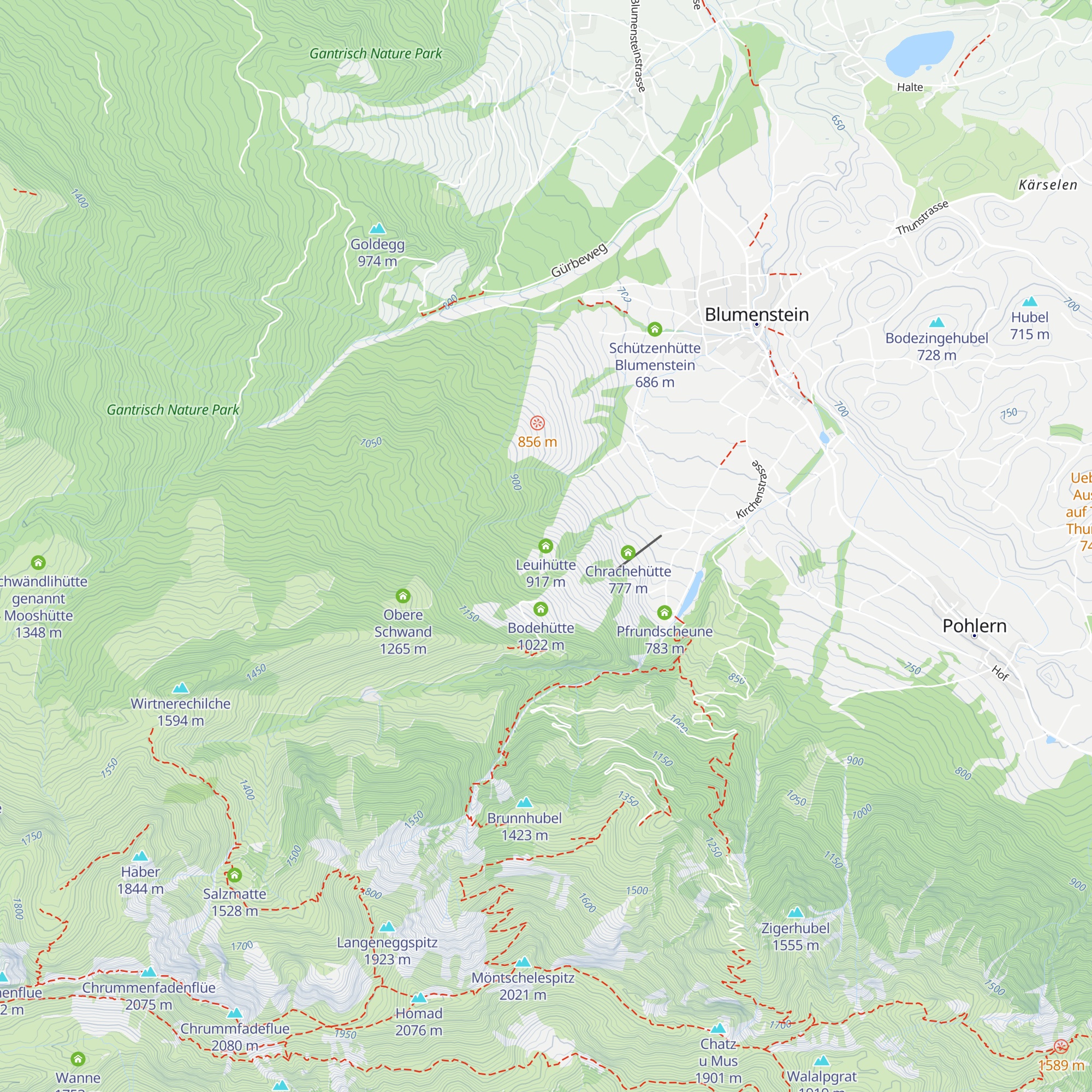 Leuihütte map