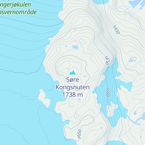 Map of Søre Kongsnuten