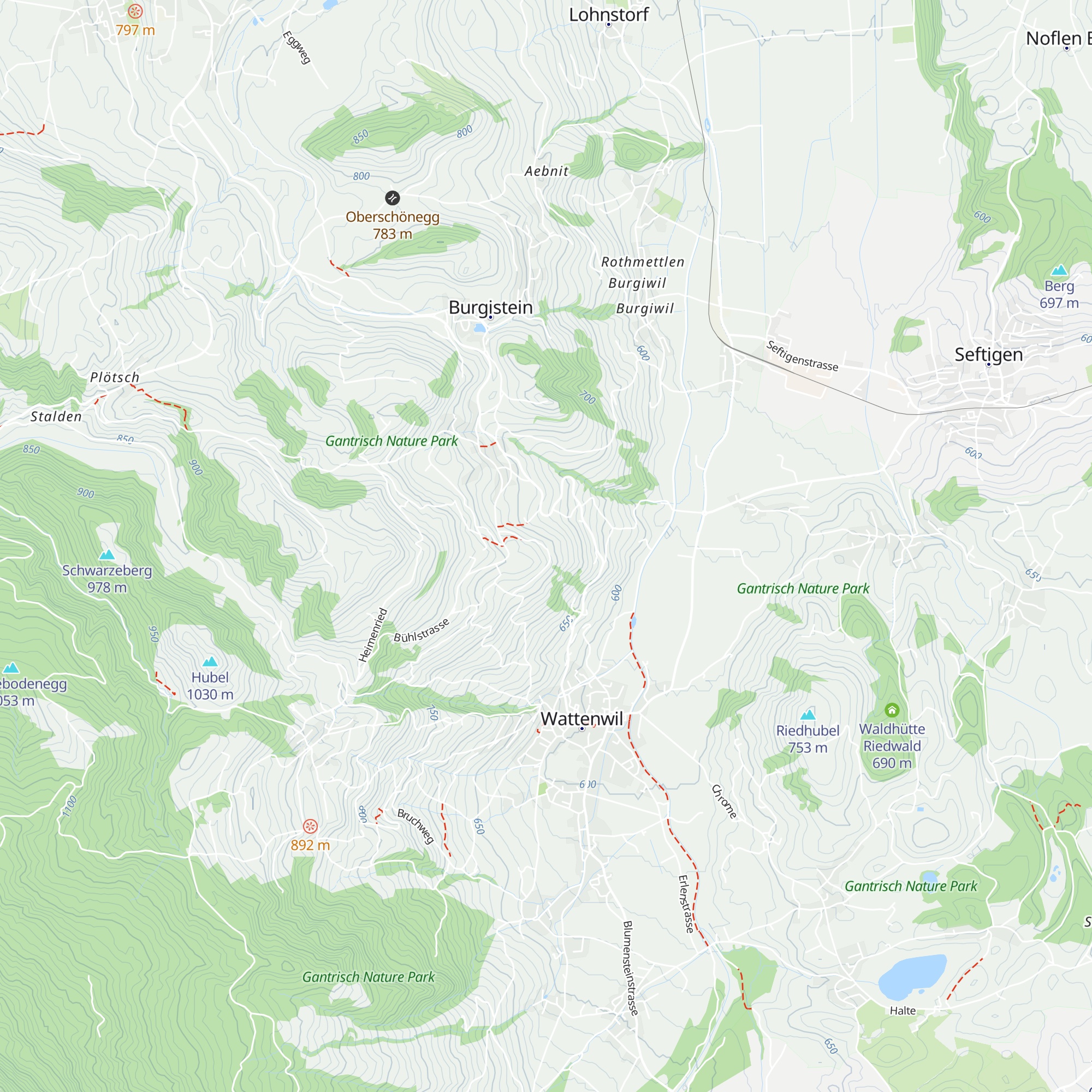B&B Stauffenbühl map
