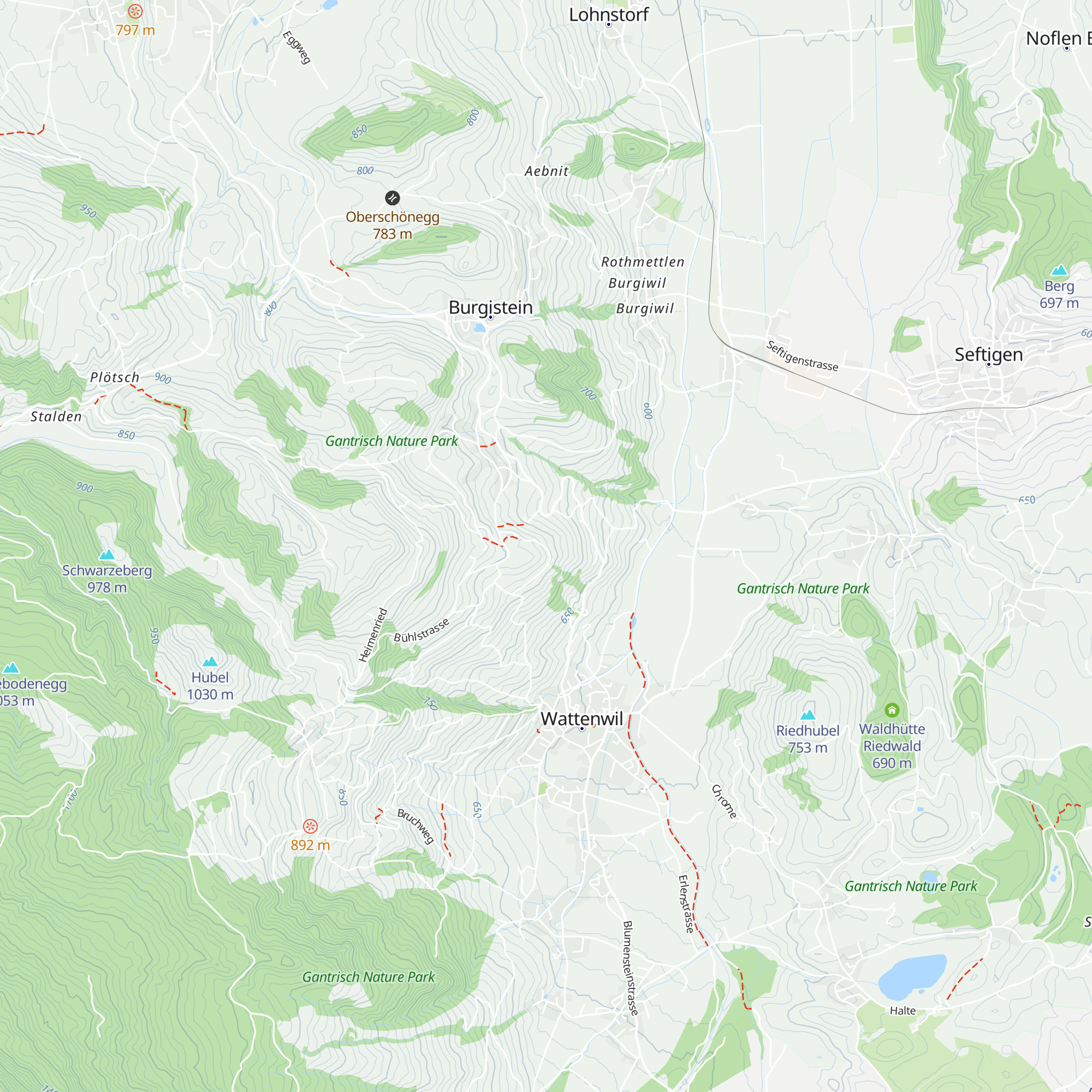 B&B Stauffenbühl map