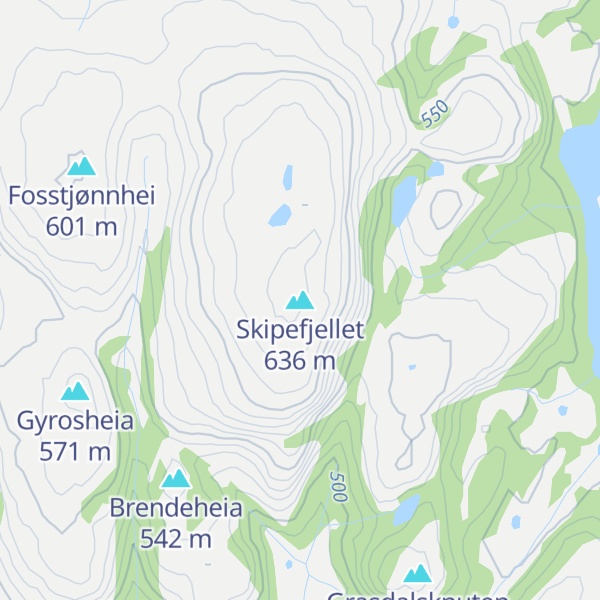 Map of Skipefjellet