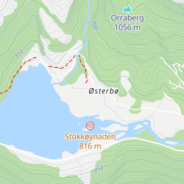 Map of Aurlandsdalen Turisthytte