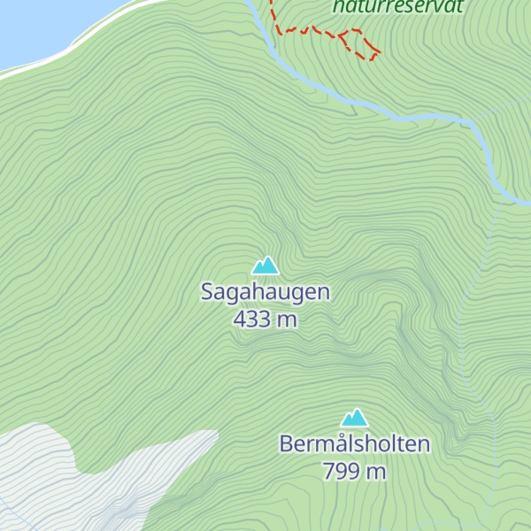 Map of Sagahaugen