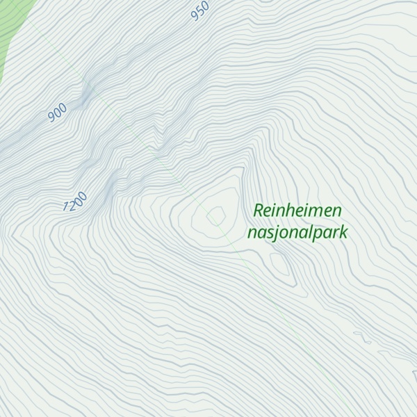 Map of Høghornet, heimste