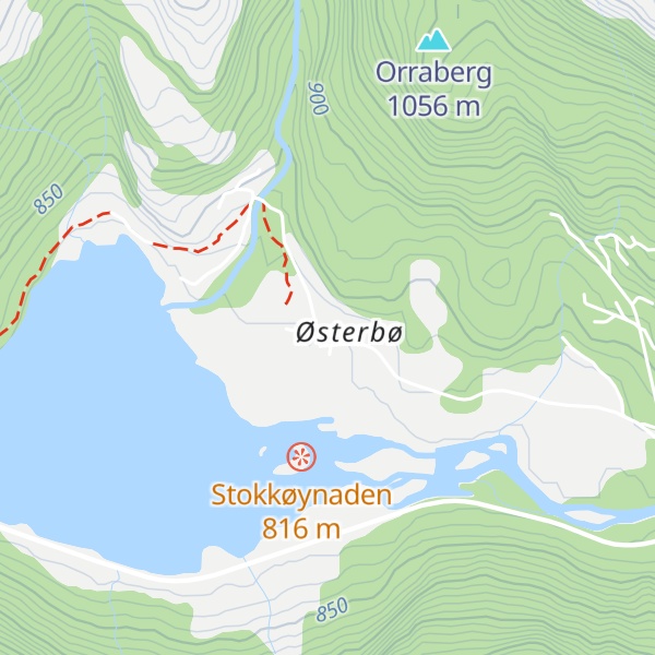 Map of Østerbø Fjellstove