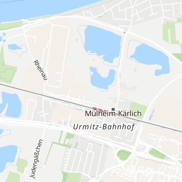 Map of Grillhütte Urmitz-Bahnhof