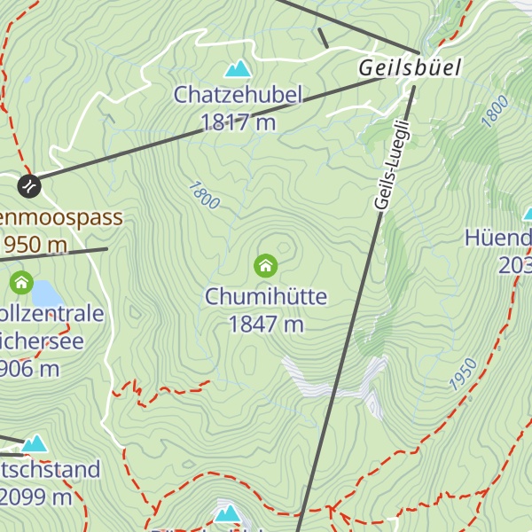 Map of Chumihütte
