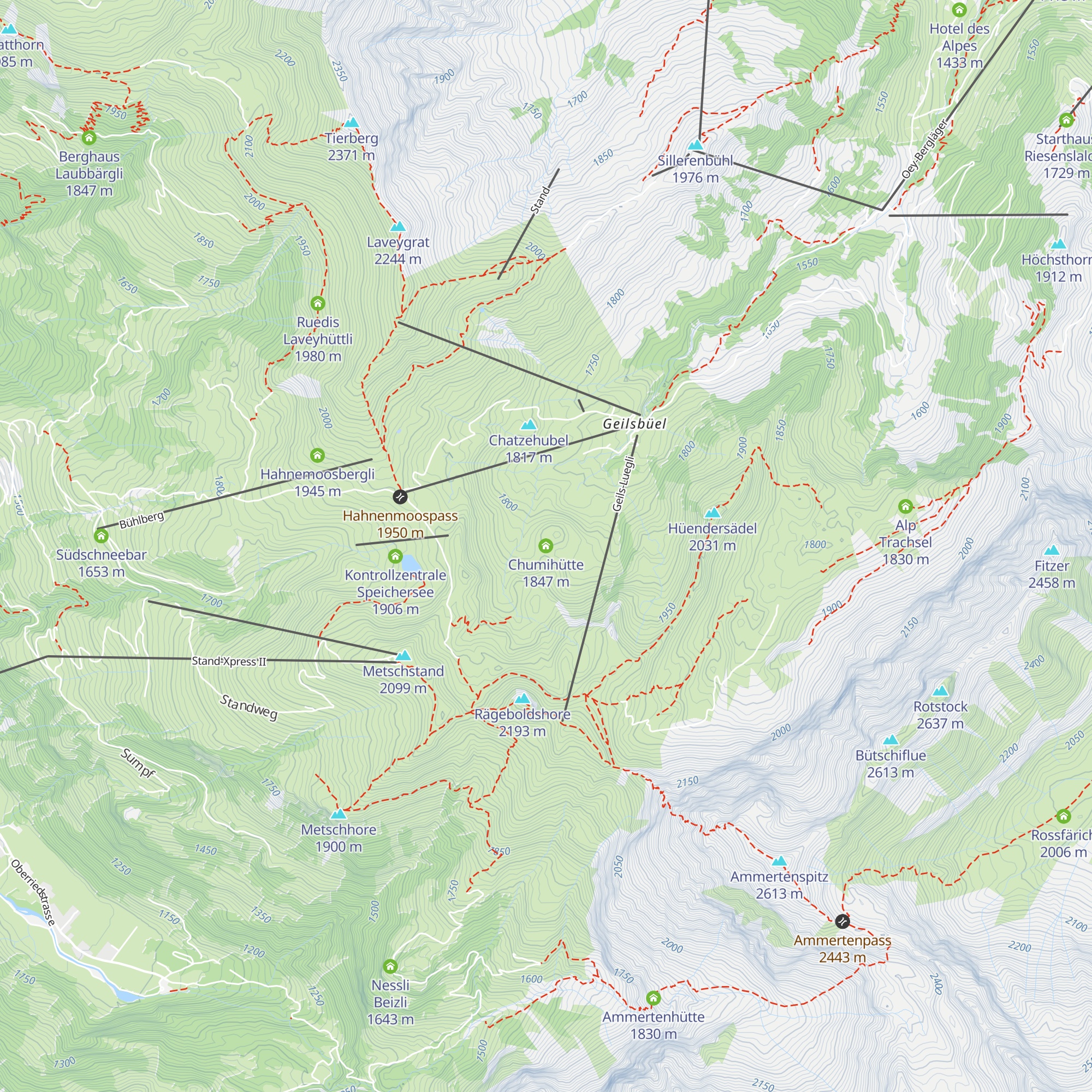 Chumihütte map
