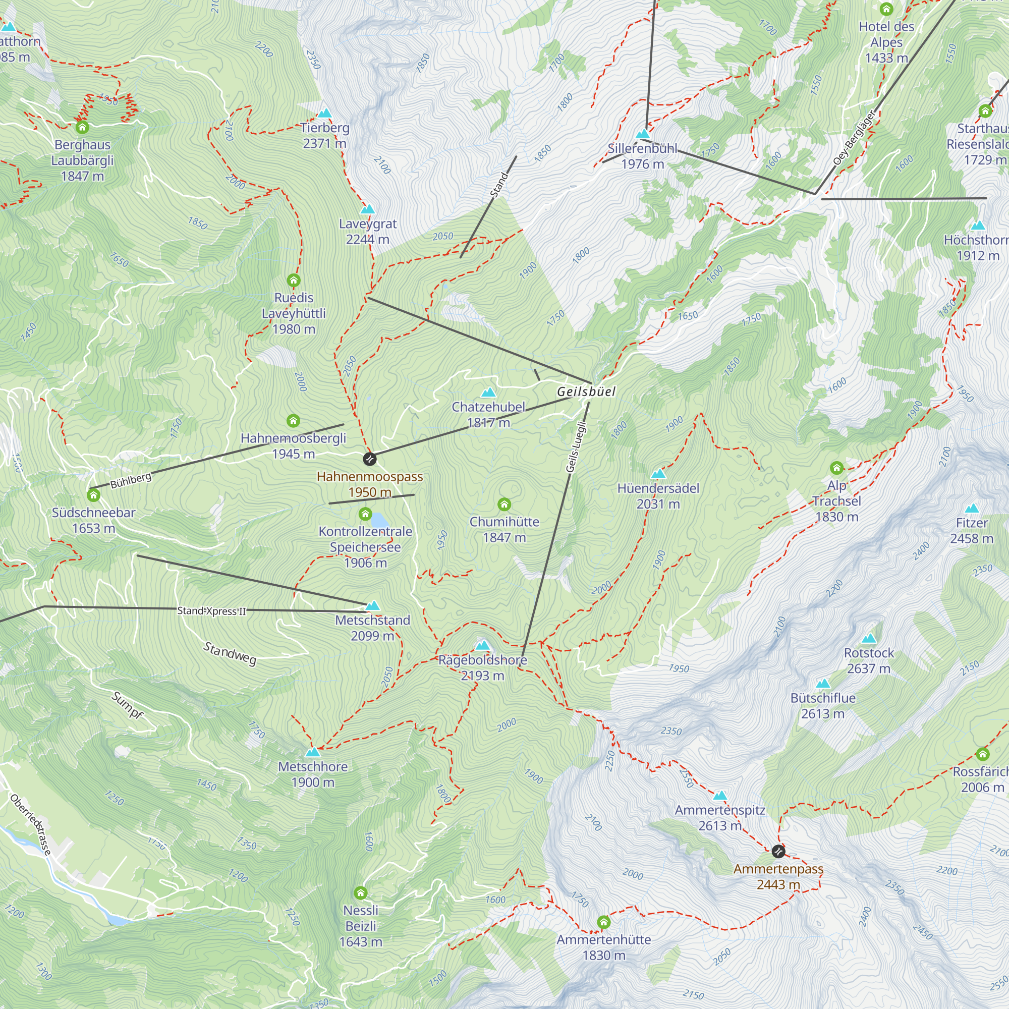 Chumihütte map