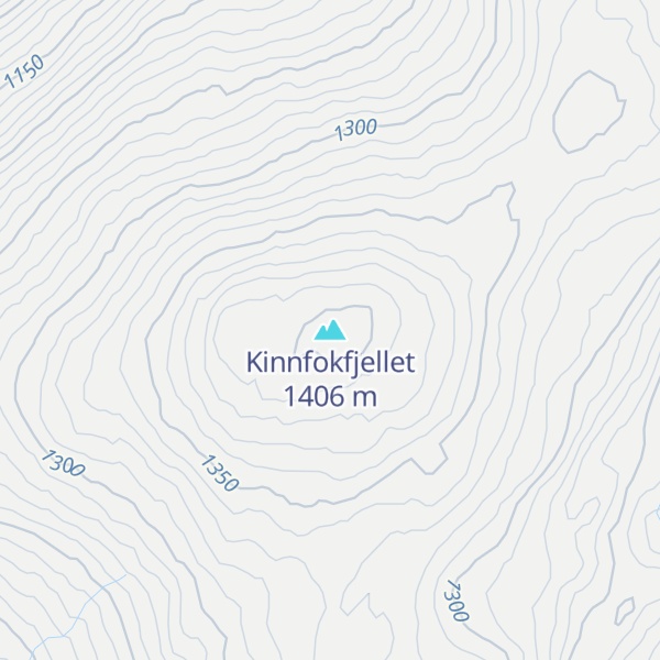 Map of Kinnfokfjellet